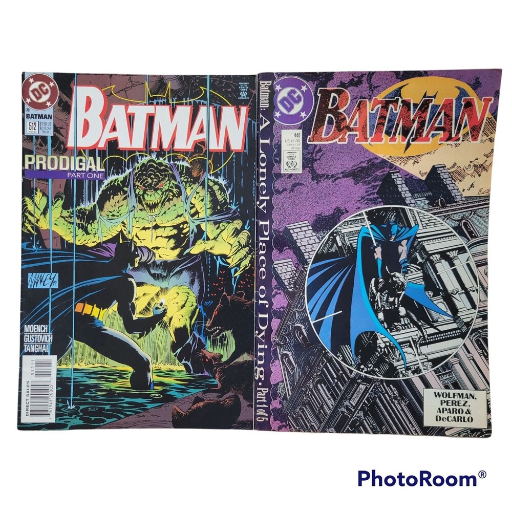 Random BATMAN Comics #512 (1994) #440 (1989)